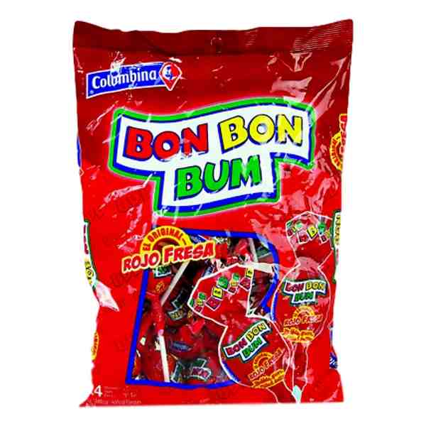 COLOMBINA BON BON BUM FRESA 14.4OZ - 408gr