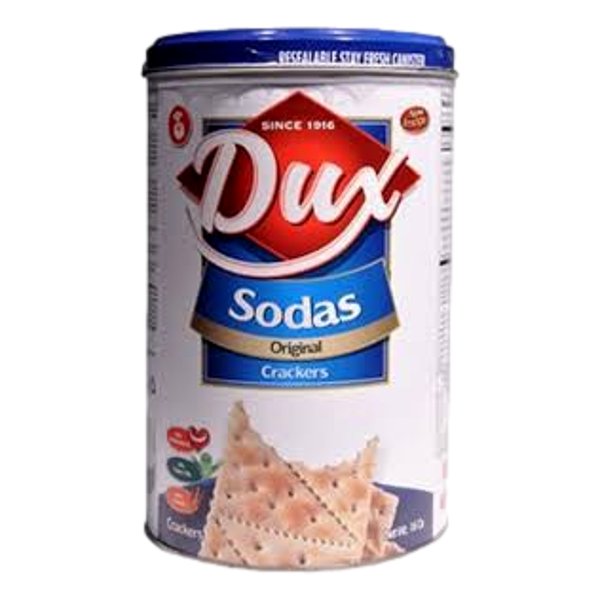 NOEL DUX SODA CRACKERS CAN  TIN 16oz