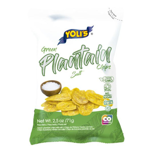 YOLIS GREEN PLANTAIN SEASALT CHIPS 4.05