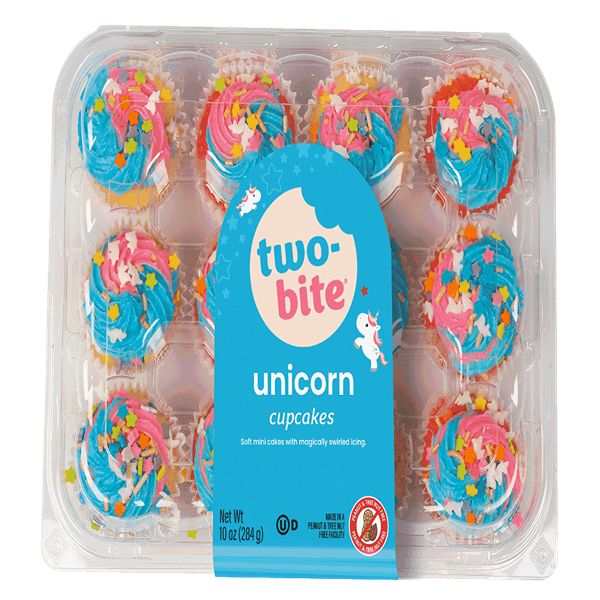TWO BITE UNICORN CUPCAKES 10OZ