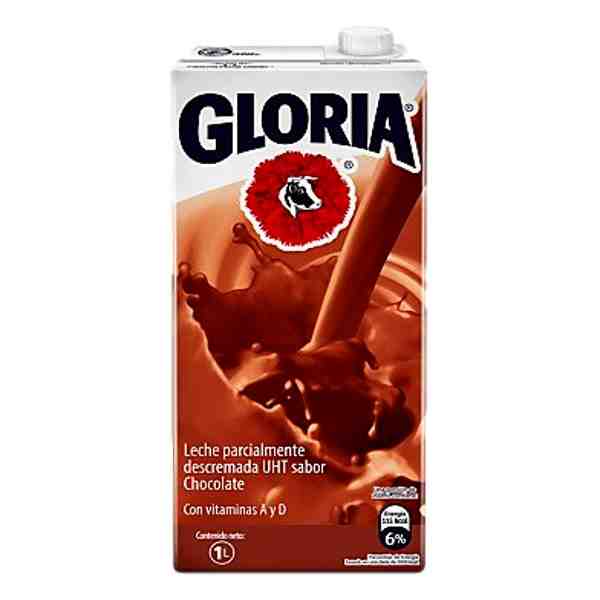 GLORIA LECHE SABOR A CHOCOLATE 1 LTR