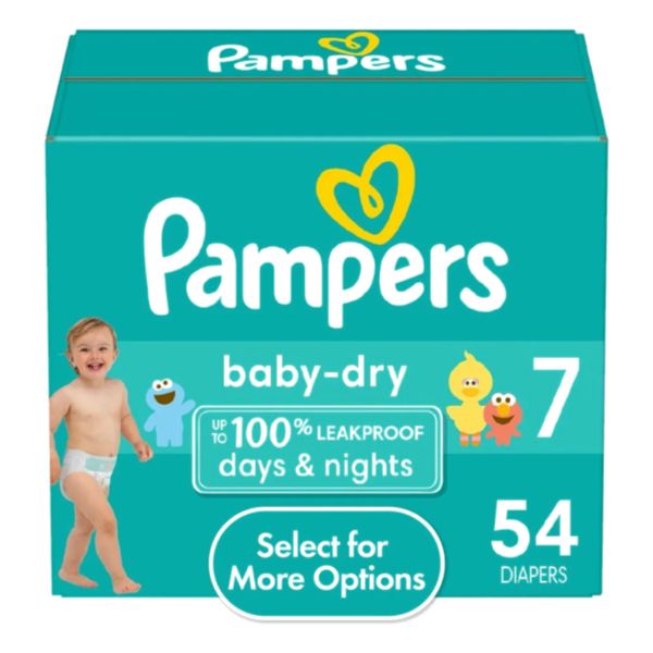 PAMPERS BABY DRY SIZE 7 /54