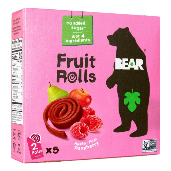 BEAR YOYO FRUIT ROLL RASPBERRY 3.5 OZ