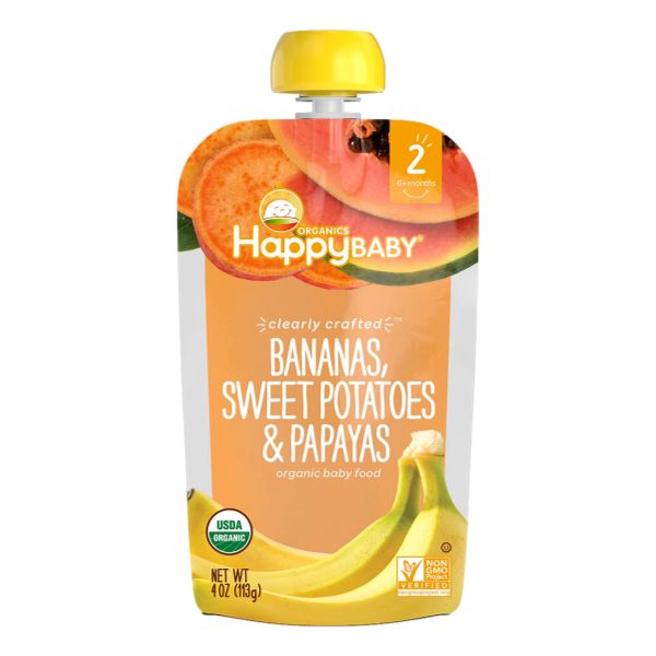 HAPPY BABY S2 BAN SWT PTO PAPAYA ORG 4OZ