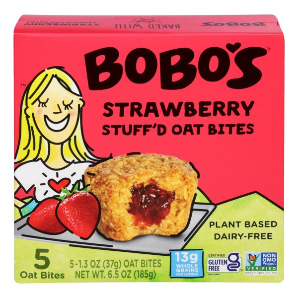 BOBOS BITES STUFFED STRAWBERRY  6.5OZ