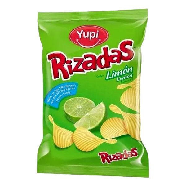 YUPI RIZADAS LIMON 115GR
