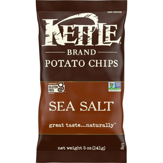 KETTLE POTATO CHIPS SEA SALT 5OZ
