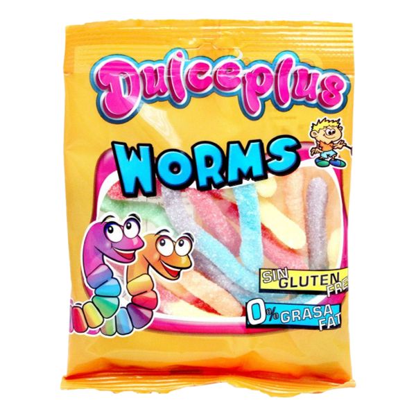 DULCEPLUS SOUR WORMS 100gr