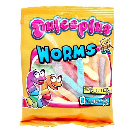 DULCEPLUS SOUR WORMS 100gr