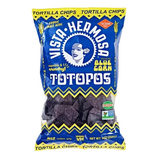 VISTA HERMOSA TORTILLA CHI BLUE CORN,SEA SALT 9 OZ