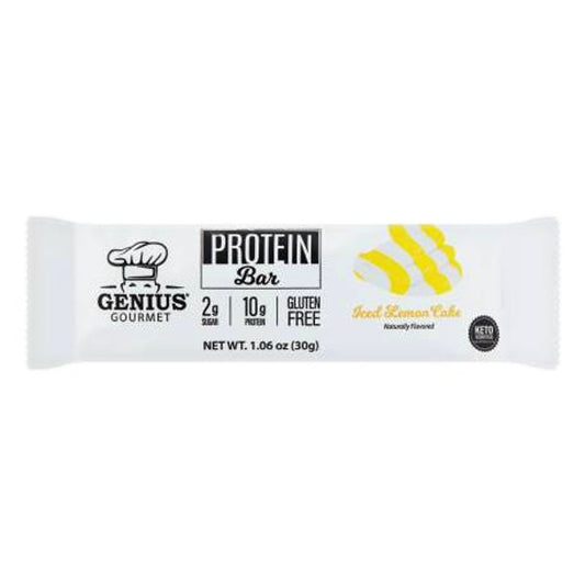GENIUS DOURMET PROTEIN	BAR ICED LEMON CAKE 1.06 OZ
