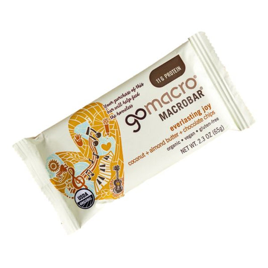 GOMAC BAR CHOC CHIP ALMOND BUTTER 2.3 oz