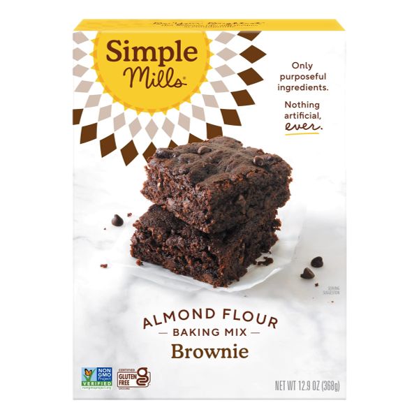 SIMPLE MILLS ALMOND FLOUR MIX BROWNIE 12.9 OZ