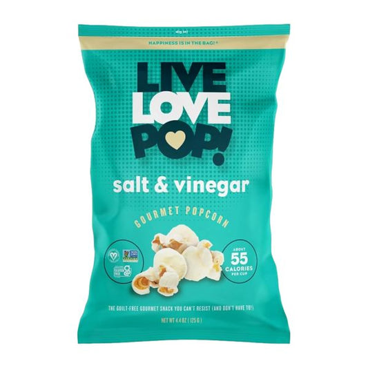 LIVE LOVE POP POPCORN SALT & VINEGAR 4.4 OZ