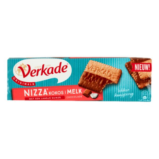VERKADE NIZZA KOKOS  MELK CHOCOLADE 177 gr