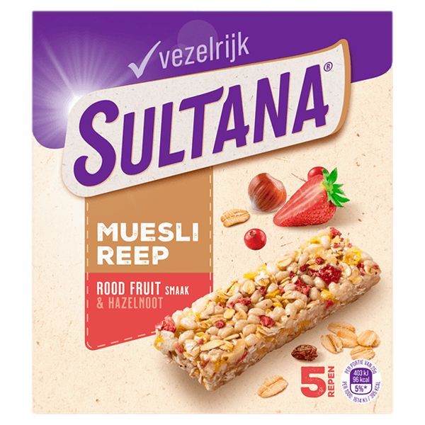 SULTANA MUESLIREEP  ROOD FRUIT 5ST