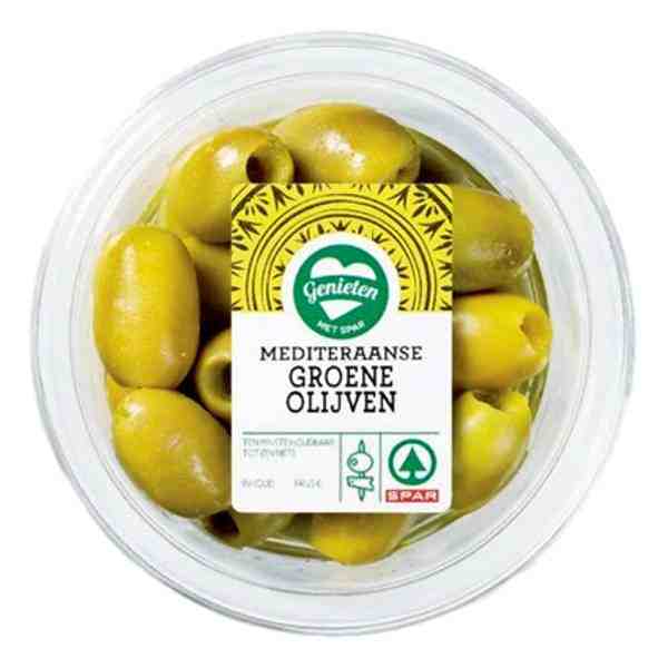 SPAR GROENE OLIJVEN 130gr