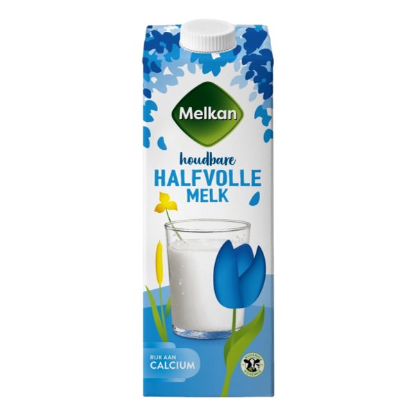 MELKAN HALFVOLLE MELK HBD 1LTR