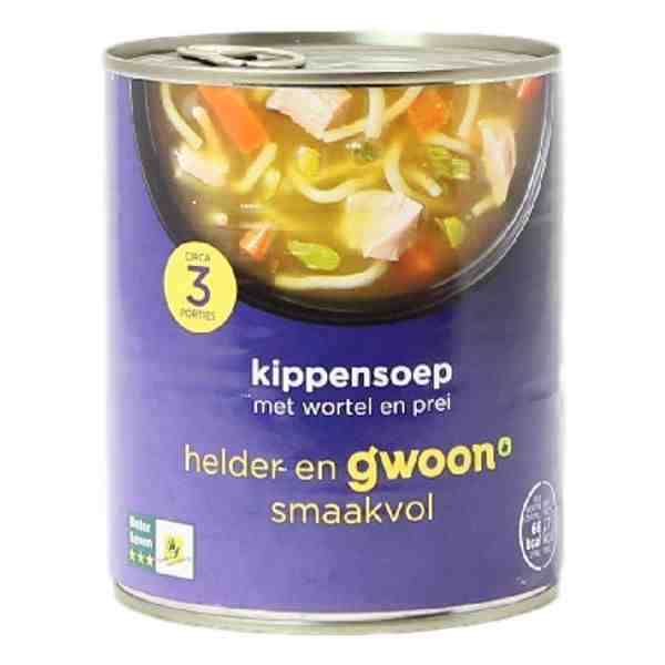 GWOON KIPPENSOEP 800ml Blik