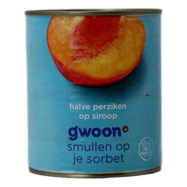GWOON HALVE PERZIKEN OP SIROOP 820gr