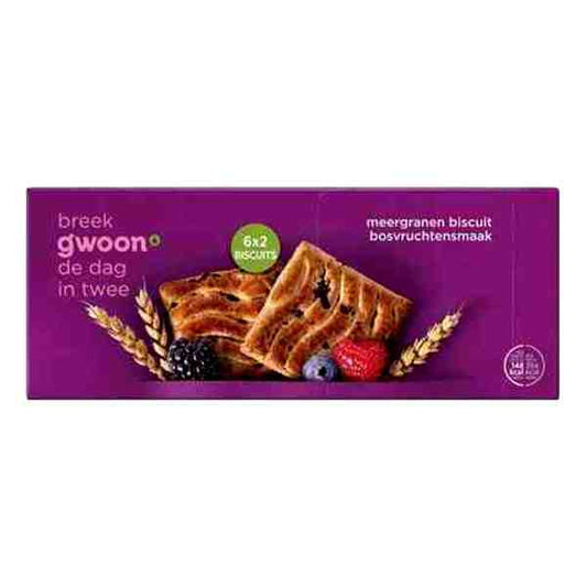 GWOON MEERGRANENBISCUIT BOSVRUCHTEN 218gr