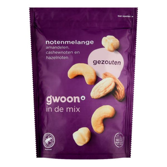 GWOON NOTENMELANGE  GEZOUTEN 150 GR