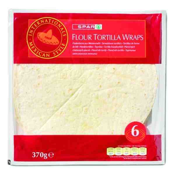SPAR FLOUR TORTILLA WRAPS 370gr
