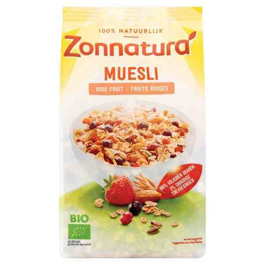 ZONNATURA MUESLI ROOD FRUIT 375gr