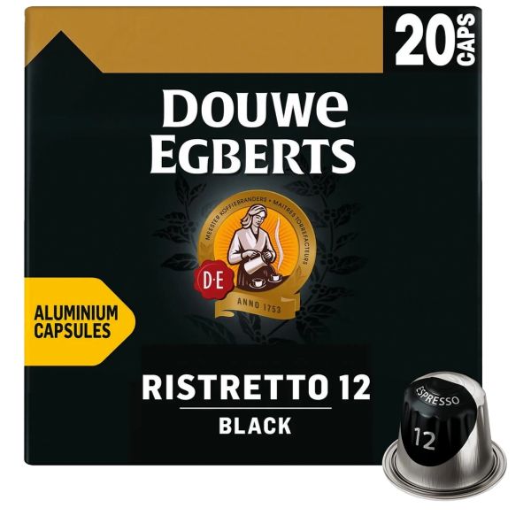 DOUWE EGBERTS RISTRETTO 12 VALUE PACK 20PC X10
