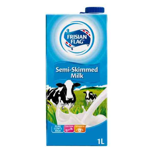 FRISIAN FLAG SEMI SKIMMED MILK 1L xxCBxx