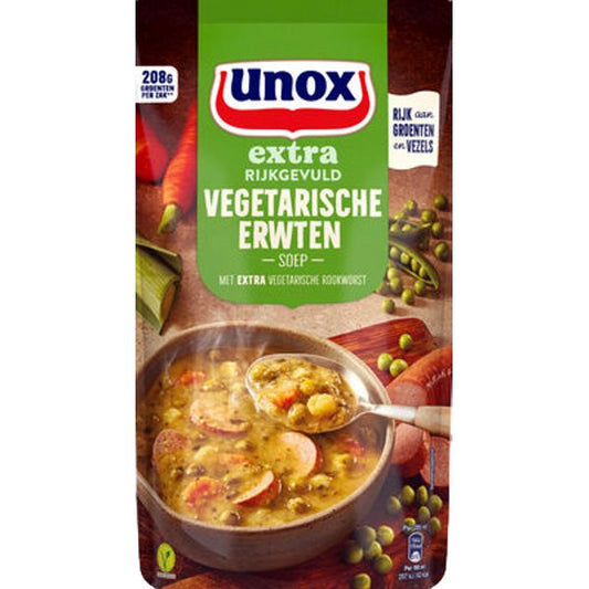 UNOX VEGETARISCHE   ERWTENSOEP 570 MLT