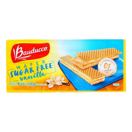 BAUDUCCO WAFER VANILLA SUGAR FREE 120gr