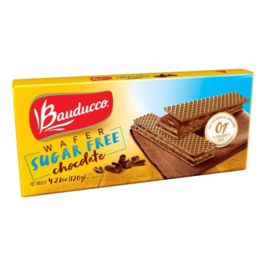 BAUDUCCO WAFER CHOCOLATE SUGAR FREE 142GR