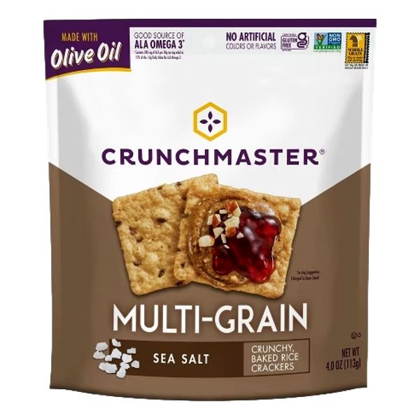 CRUMA CRACKER MULTIGRAIN SEASALT 4 OZ