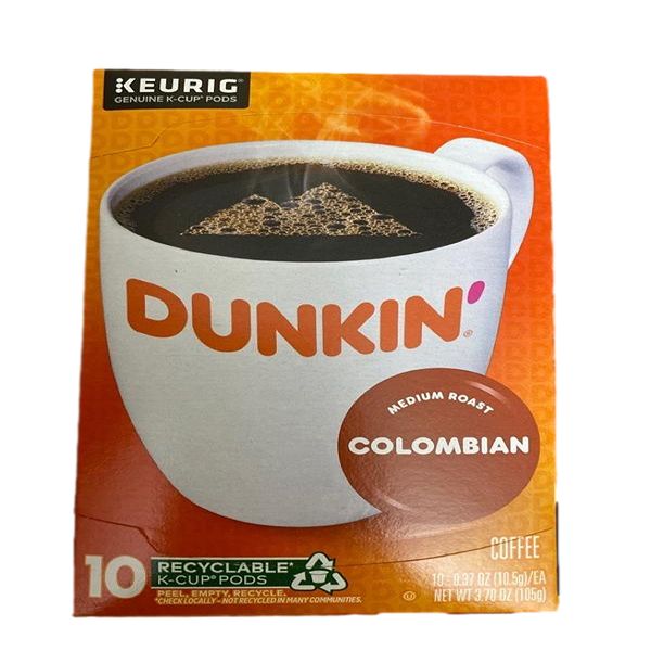 DUNKIN	KCUP COLOMBIAN 10CT