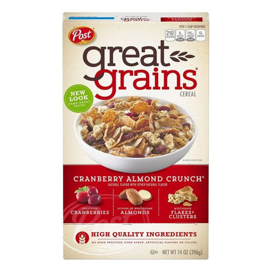 POST GREAT GRAINS CRANBERRIES 14oz