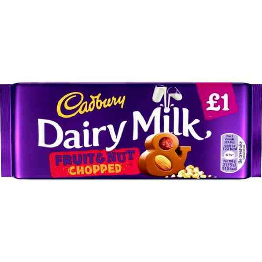 CADBURY FRUIT AND NUT 110gr