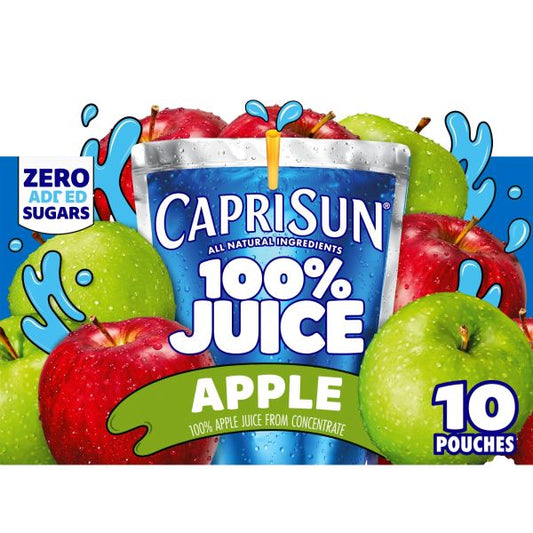 CAPRISUN 100% APPLE JUICE 10 CT