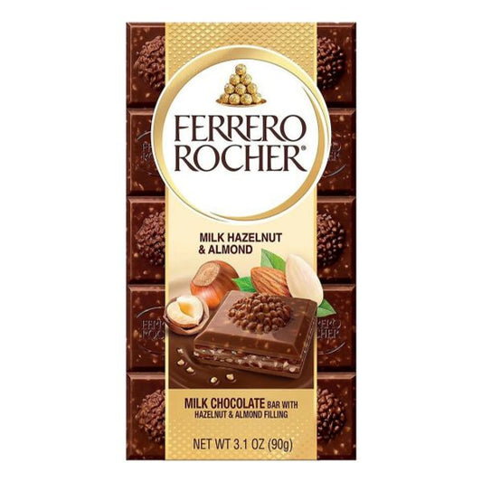 FERRERO ROCHER TABLET MILK HAZELNOOT ALMOND 3.1 OZ