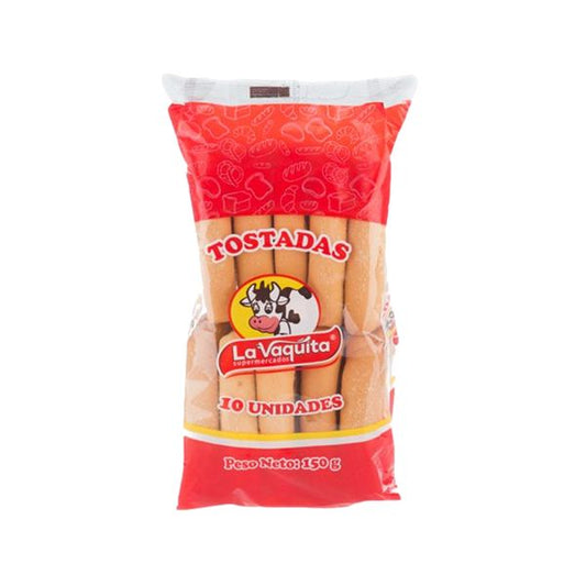 TOSTADAS  BLANCAS X 150GR X 10 UNIDADES