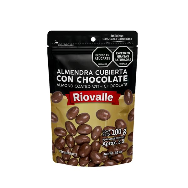 RIOVALLE ALMENDRA CUBIERTA CON CHOCOLATE100G