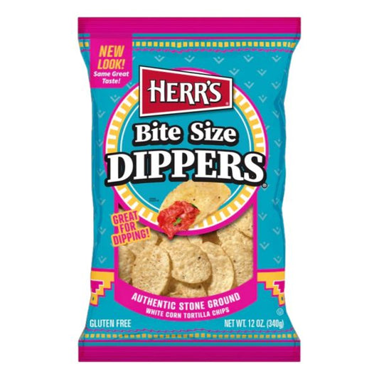 HERR'S DIPPER TORTILLA CHIPS  12OZ