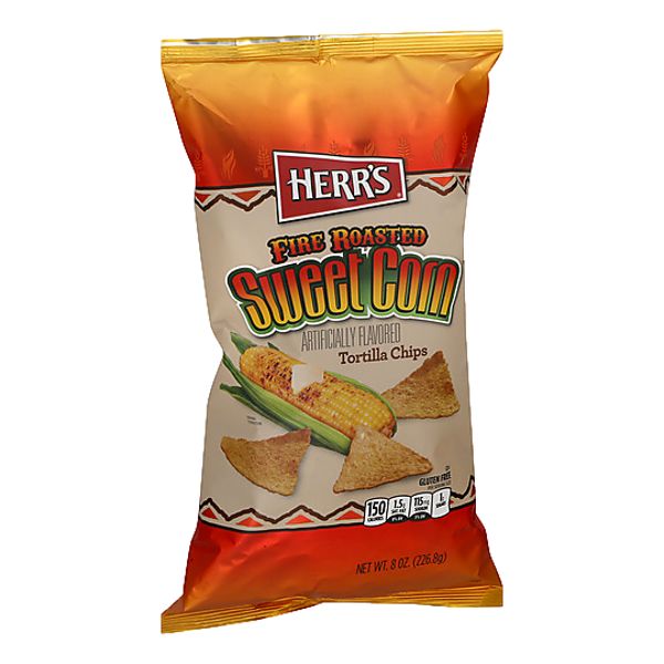 HERR'S WH CORN TORTILLA CHIP 9OZ
