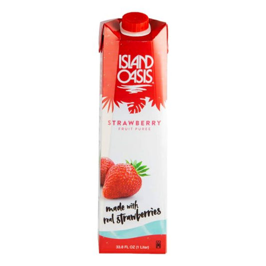 ISLAND OASIS STRAWBERRY FRUIT PUREE DRY 1LTR