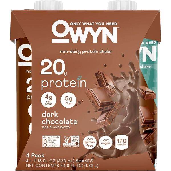 OWYN PROTEIN PLANT BASED DARK CHOCO 11.15 OZ~