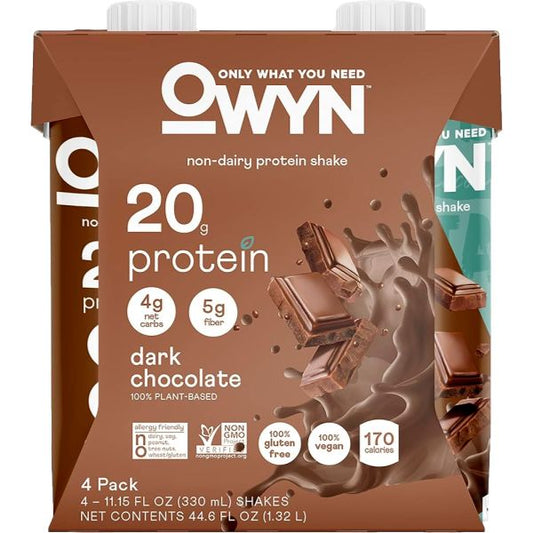 OWYN PROTEIN PLANT BASED DARK CHOCO 11.15 OZ~