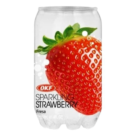 OKF SPARKLING WATER STRAWBERRY 350ML