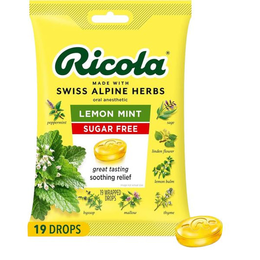 RICOLA SWISS HERB SUGAR FREE  19 DROPS