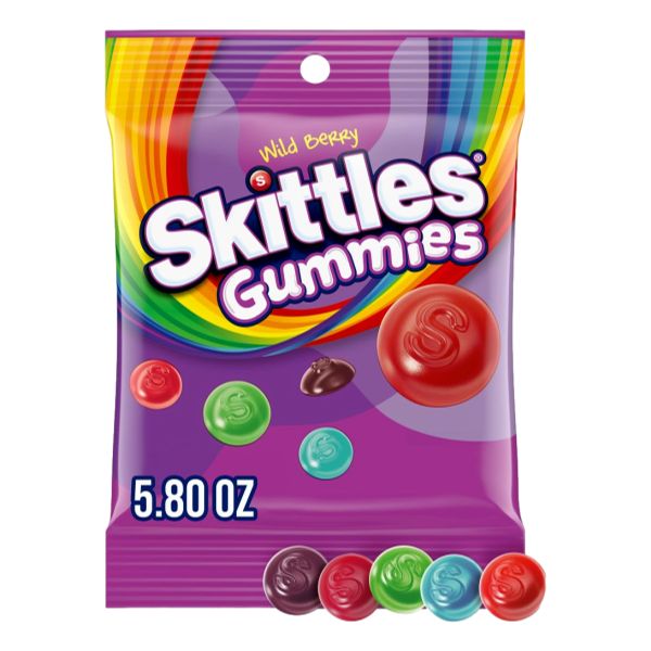 SKITTLES GUMMIES WILD BERRY 5.8 OZ